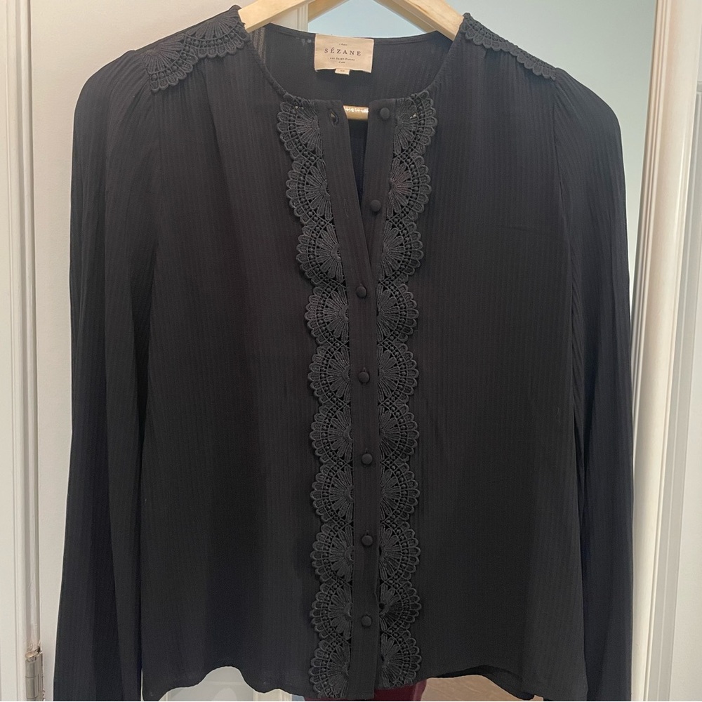 Sezane Black Women's Top